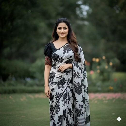 Beautiful Curvy Woman in Pink Saree | AI Realistic Video