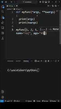 Python Function args and kwargs