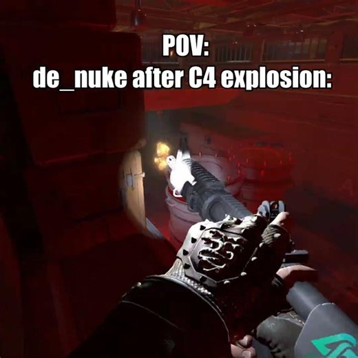 POV: de_nuke after C4 explosion: