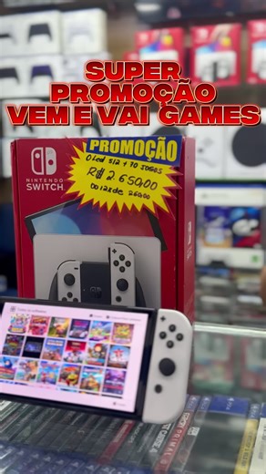 🎮 A Vem e Vai Games está com promoções imperdíveis nos Nintendo Switch, trazendo os melhores preços para você que ama jogar e quer levar a diversão para qualquer lugar. Passe aqui no Bom Retiro e confira de perto! 📍 Vem e Vai Games – Onde o game sempre começa. #VemEVaiGames #NintendoSwitch #Promoção #Games #BomRetiro