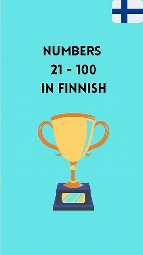 Numbers 21 - 100 in Finnish