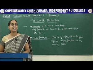 BUSINESS STUDIES | ll PUC | CH 012 | CONSUMER PROTECTION | S01