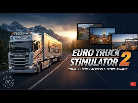 Europe Truck Simulator 2 / Groningen city to Amsterdam city 188Km. It took 3 hours . #gaming #steam