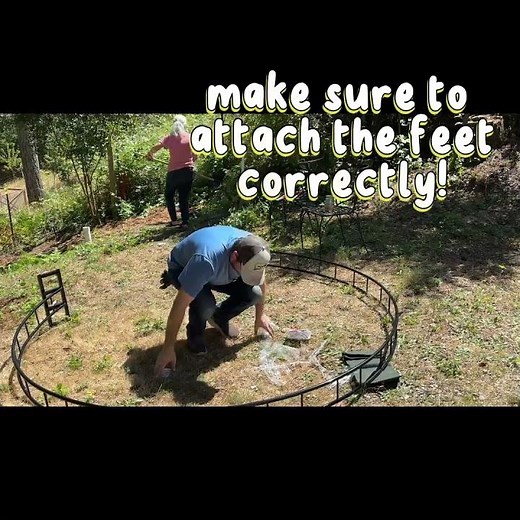 Setting up our Moon Gate #garden #gardengate #simple #easy