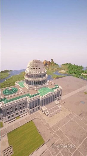 US Capitol in Minecraft #minecraft #minecraftbuilding
