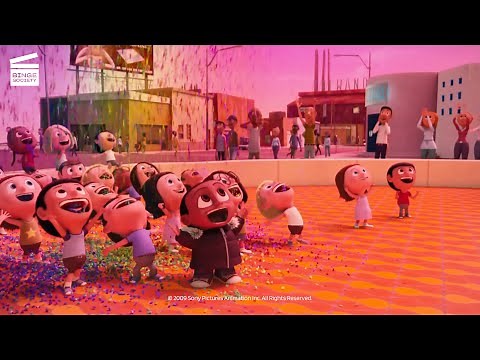 Cloudy with a Chance of Meatballs (2/7) | Make it Rain Food Scene | Cartoon For Kids