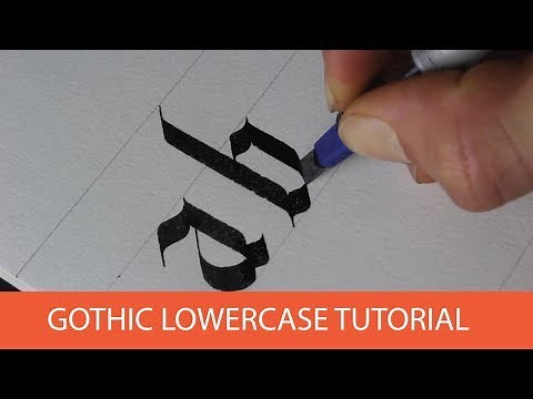 Calligraphy Alphabet Tutorial - Gothic Lowercase for Beginners