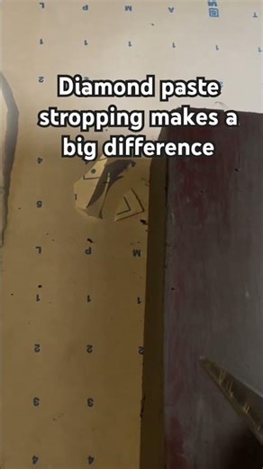 Olfa 34B Stropped with 1 micron and .25 micron paste on bridle #sharpening #handtools #knives