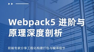 Webpack5 进阶与原理深度剖析，前端专家分享工程化构建打包与编译细节