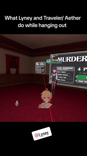 What Lyney and Traveler/Aether do while hanging out #genshinimpact #vrchat #lyneygenshin #aethergenshinimpact #travelergenshinimpact @Lyney