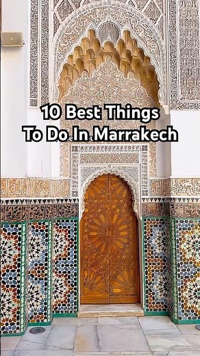 10 best things to do in Marrakech 🇲🇦 #marrakech #marrakesh #moroccotravel #visitmarrakech