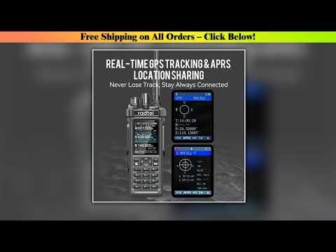 Radtel RT-950 10W Ham Radio with AM/SW/MW/LW Reception GPS APRS Bluetooth Phone Programming 27Mhz