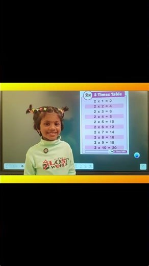 Kids Two Table #preschoollearning #twotable #kidsfunlearning #2table #childrenseducation #nursery