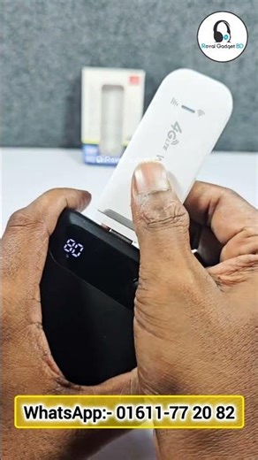 3 in 1 LTE 4G USB Modem Wi-Fi Hotspot Support All Bangladesh SIM Cards (White Color)-Royal Gadget BD