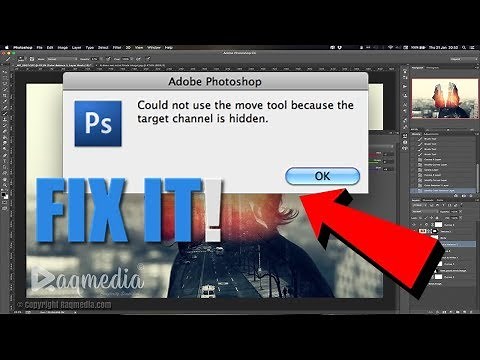 Could not use move tool because the target channel is hidden. Solved!