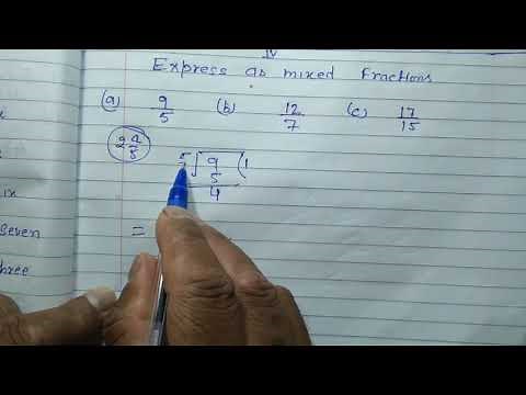 Express as mixed fractions -Class 4 | Convert the fraction into mixed fraction