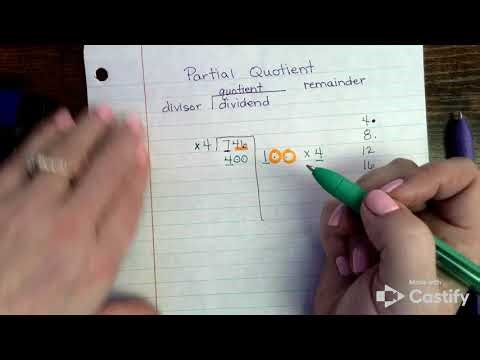 Long Division-Partial Product Strategy