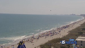 20K views · 392 reactions | Beautiful blue waves in the Atlantic for your Sunday  Take a live look of North Myrtle Beach on our ABC15 SkyCam. | WPDE ABC15 | Facebook