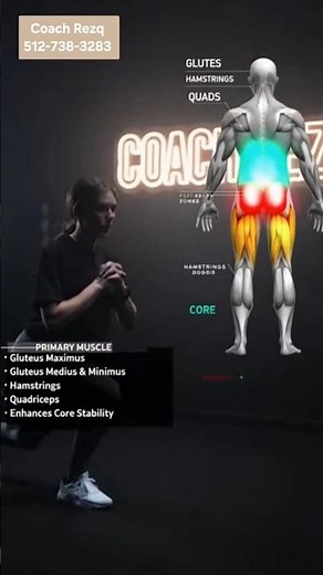 ✅️Step back lunges, reverse lunges, It targets Glutes muscles....