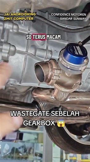 Wastegate kat bwh sebelah gearbox 😱. Bunyi sure koyak ni! #turbo #wastegate #jdm #engine #car