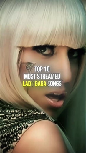 Lady Gaga最受欢迎的十大歌曲🎶📈