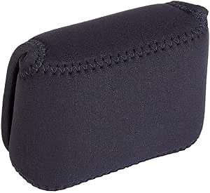 OP/TECH USA Soft Pouch – Compact digital camera case, lightweight accessories pouch, sleek neoprene sleeve for DSLR, perfect for backpacks & travel – durable protection in style D-Mini | Black