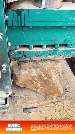 Dùng dụng cụ thủy lực cắt đá: Chia khối đá một cách chính xác và dễ dàng