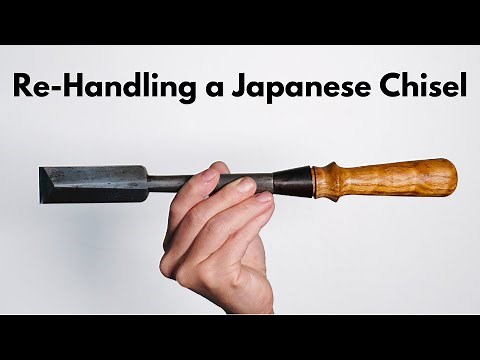 How To Re-Handle a Chisel | Japanese Chisel | Wood Turning