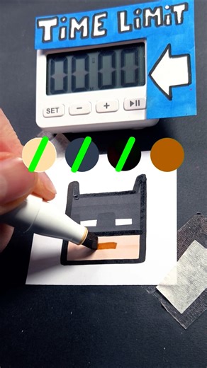 Drawing Batman in 30Sec (Minecraft x Batman)