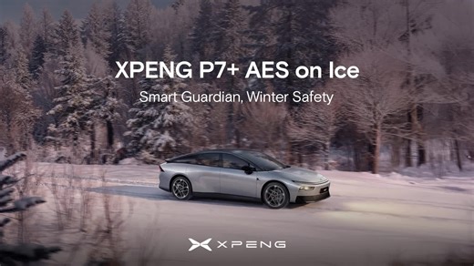 XPENG P7 AES: Safe Winter Driving Technology