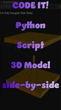 Code a 3D Table in Seconds! (Blender Python Hack)