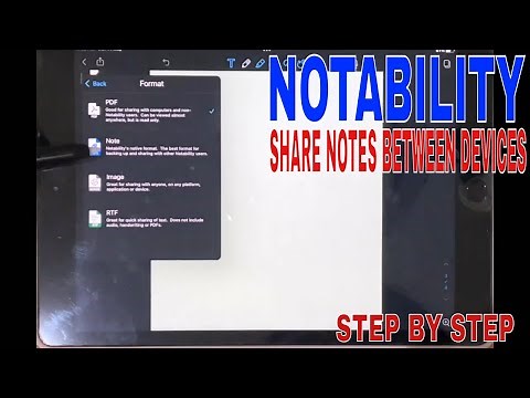 ✅ How To Share Notability Notes Between Devices 🔴