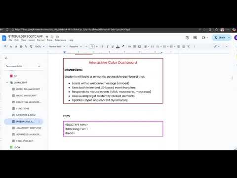Building Interactive Web Content with JavaScript | DevByte ByteBuilder Bootcamp
