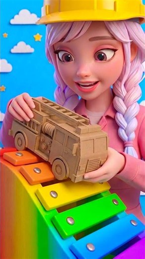 Learn Colors with Cardboard Cars! 🚗🎨