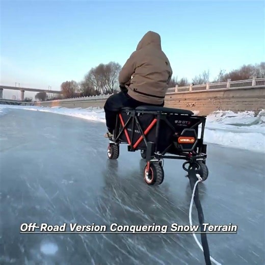 Electric folding camping carts