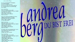 ANDREA BERG — SIE IST DIE FRAU | ANDREA BERG - DU BIST FREI / (1992)