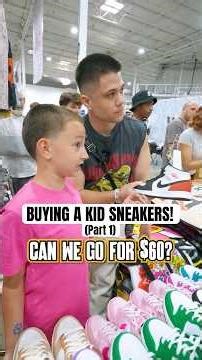 BUYING A KID SNEAKERS! (Part 1) #wholesome #sneakers #entrepreneur #gift #cashout #viral