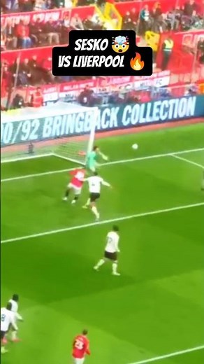 Man Utd vs Liverpool 🤯 Benjamin Sesko Insane Goal #shorts
