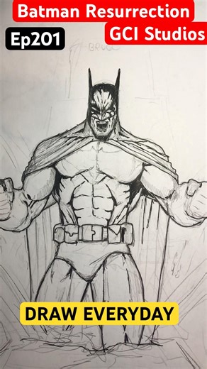 BATMAN RESURRECTION / DC COMICS / GCI STUDIOS / DRAW EVERYDAY/ EP201 #howtoderawcomics