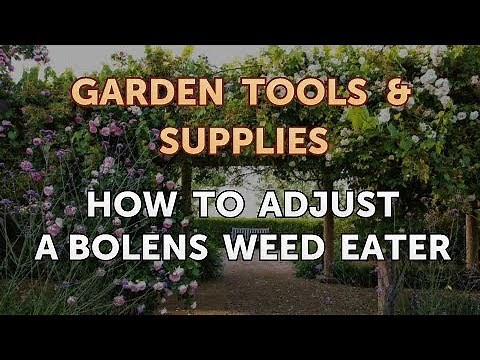 How to Adjust a Bolens Weed Eater
