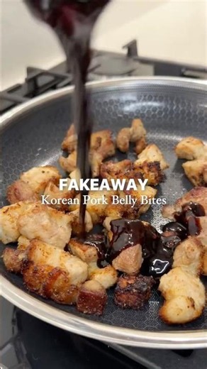 Air Fryer Korean Pork Belly Bites #korean #porkbelly #fakeaways #recipe