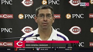 1.5K views · 26 reactions | Cincinnati Reds' GM Nick Krall answers a question regarding Archie Bradley's bullpen role with Raisel Iglesias already in the closer's spot. | FanDuel Sports Network Cincinnati | Facebook
