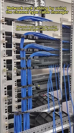 Perfect network rack cabling every time with this method #tutorial #cablemanagement #serverrack