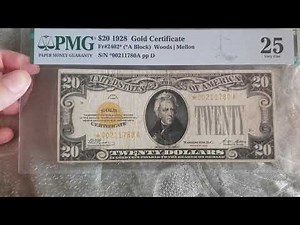 1928 *STAR NOTE $20 Gold Certificate
