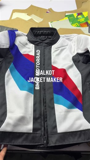 Custom BMW Tri Strips Cudora Jacket with CE Padding