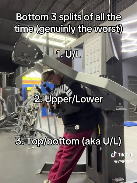 TREN BABY (@yogisgym) - #gym | Workout Splits