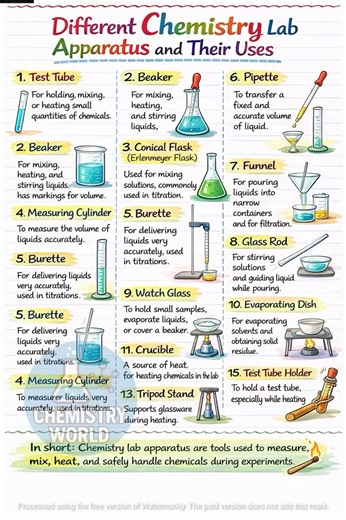 Essential Chemistry Laboratory Apparatus and Their Uses