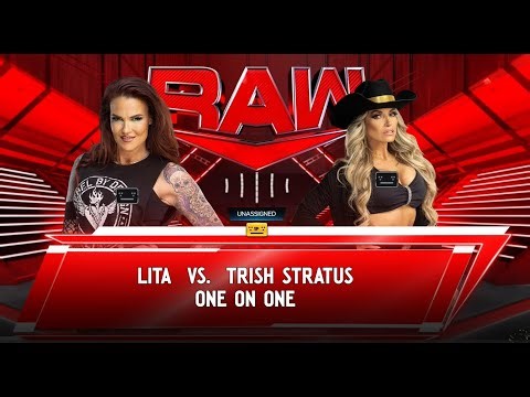 🔥 WWE RAW UNIVERSE MODE | LITA vs TRISH STRATUS 🔥