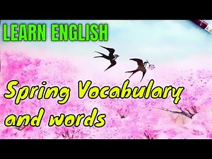 Spring Vocabulary and words in ENGLISH