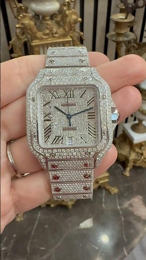 Cartier Santos de Cartier Full Diamond-Set Ref. WSSA0018 40mm 2025 Full Set Men’s Watch
